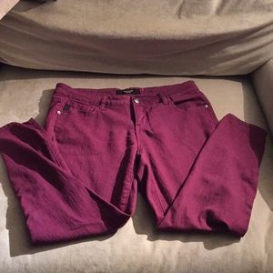 Torrid ankle jeans with zipper detail